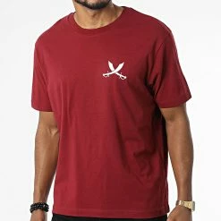 Tee Shirt Oversize Nation Bordeaux Blanc de Piraterie Music -Black Needle Soldes la piraterie 341094 PIRAT TSO NATION BDXBLC 20220930T154101 04