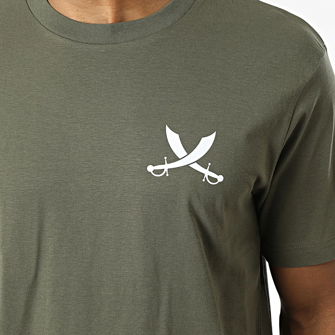 Tee Shirt Oversize Nation Vert Kaki Blanc de Piraterie Music 4 Tee Shirt Oversize Nation Vert Kaki Blanc de Piraterie Music – Image 2