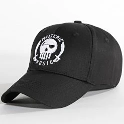 Casquette Classic Logo Noir de Piraterie Music