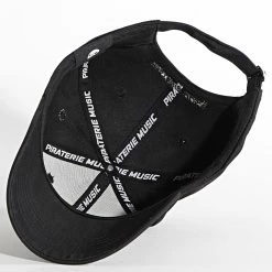 Casquette Skull White Eyes Noir de Piraterie Music -Black Needle Soldes la piraterie 342198 PRT BG SKULL HD LG BLACK EYES WHITE 20221012T154517 04