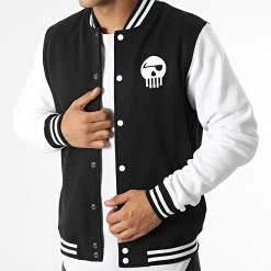Veste Teddy Logo Noir Blanc de Piraterie Music 9 Veste Teddy Logo Noir Blanc de Piraterie Music -Black Needle Soldes la piraterie 344195 PIRAT TED LOGO NOIBLC 20221020T151056 04