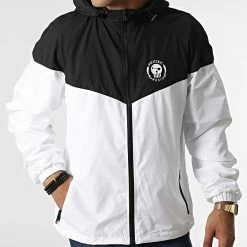 Coupe-Vent Bicolore Logo Blanc Noir de Piraterie Music -Black Needle Soldes la piraterie 344265 PIRAT CPV LOGO BICBLCNOI 20221020T151255 03