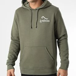 Sweat Capuche LPNJF Vert Kaki Blanc de La Piraterie -Black Needle Soldes la piraterie 346170 PIRAT SWCP LPNJF KAKIBLC 20221028T115857 04