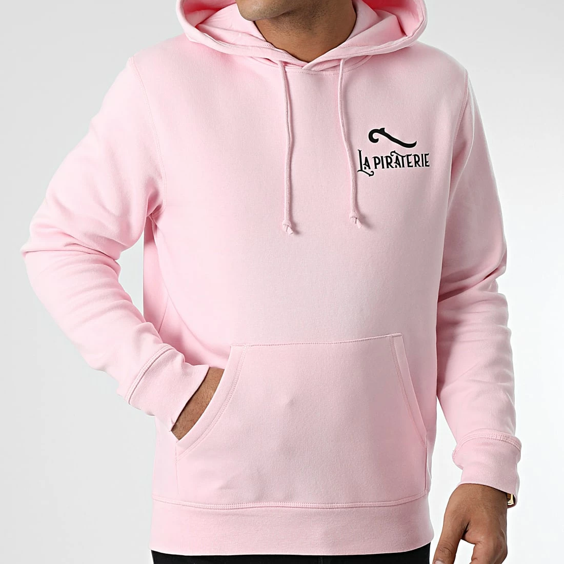 Sweat Capuche LPNJF Rose Noir de La Piraterie 5 Sweat Capuche LPNJF Rose Noir de La Piraterie – Image 3