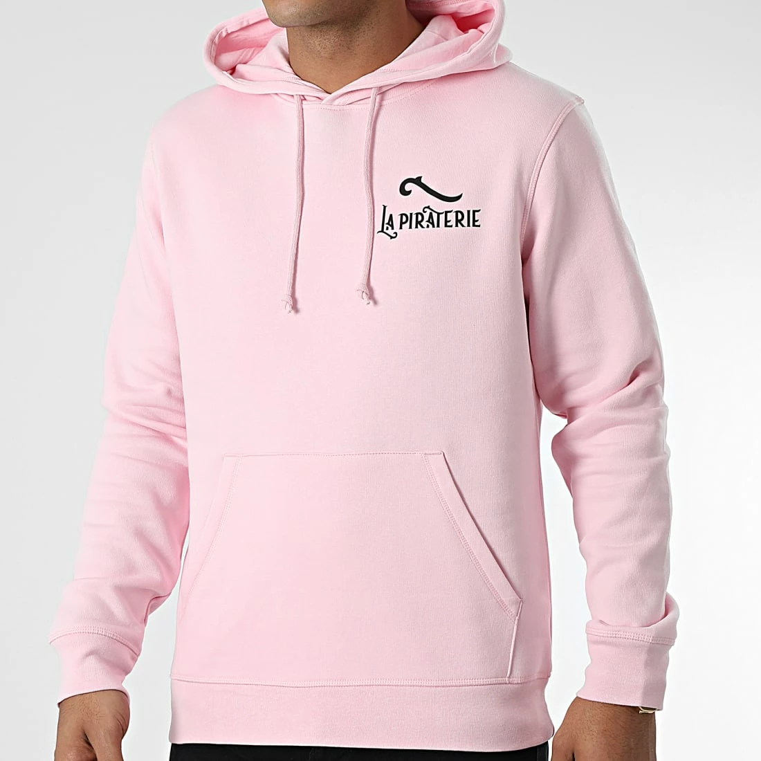 Sweat Capuche LPNJF Rose Noir de La Piraterie 6 Sweat Capuche LPNJF Rose Noir de La Piraterie – Image 4