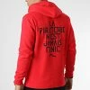 Sweat Capuche LPNJF Rouge Noir de La Piraterie -Black Needle Soldes la piraterie 346175 PIRAT SWCP LPNJF ROUNOI 20221028T115914 01