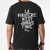 Tee Shirt Oversize Large LPNJF Noir Blanc de Piraterie Music